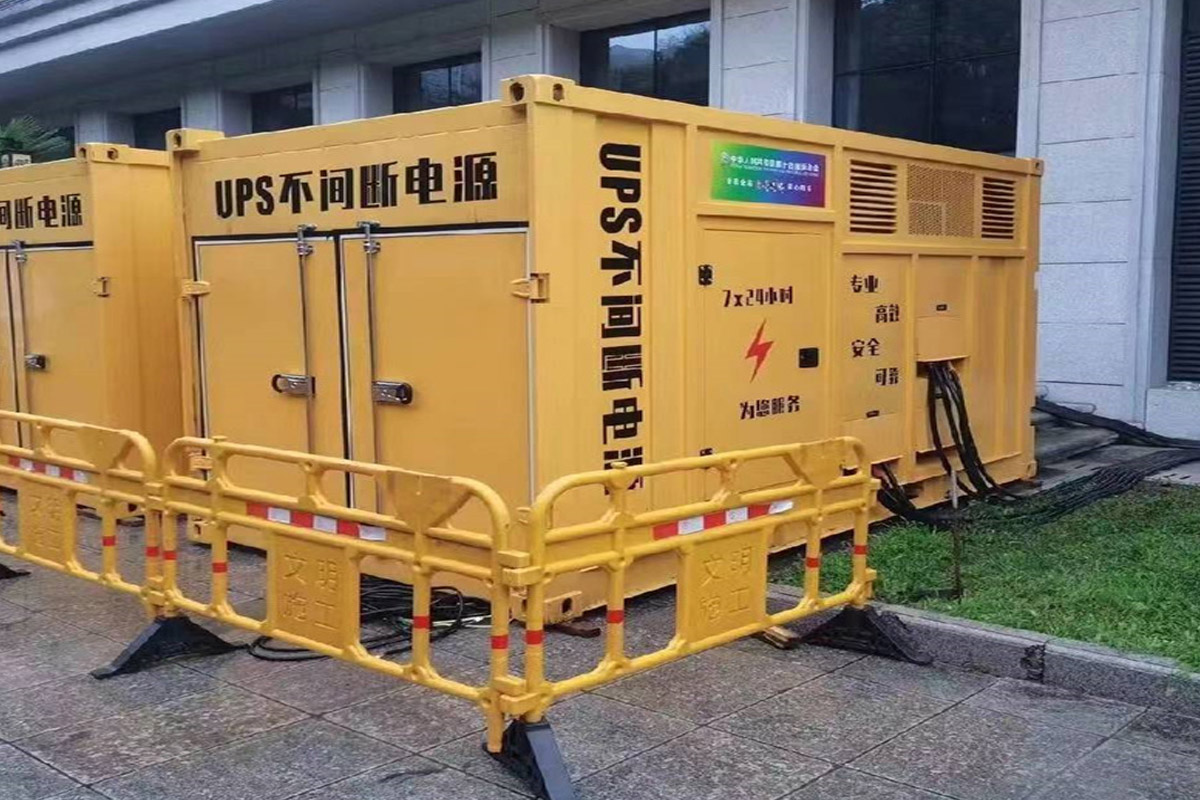 沂源发电机租赁施工现场