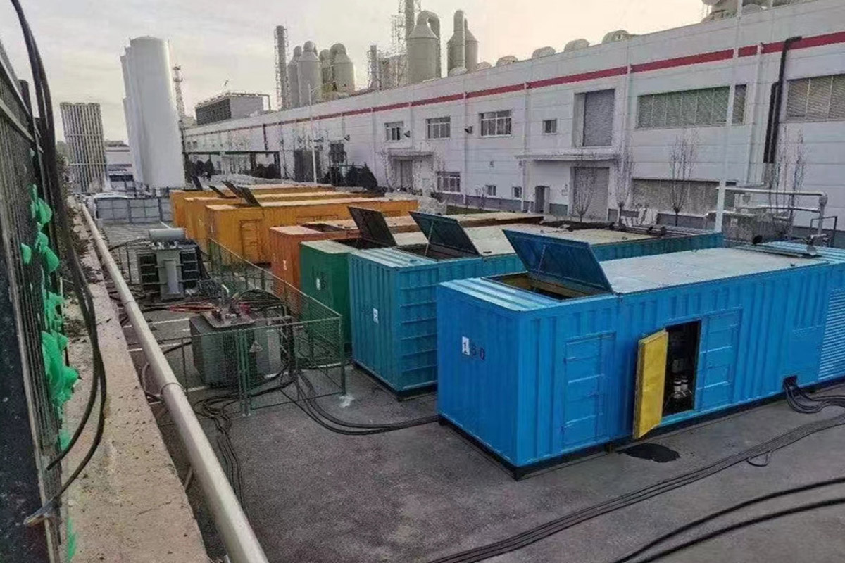 沂源发电机租赁施工现场